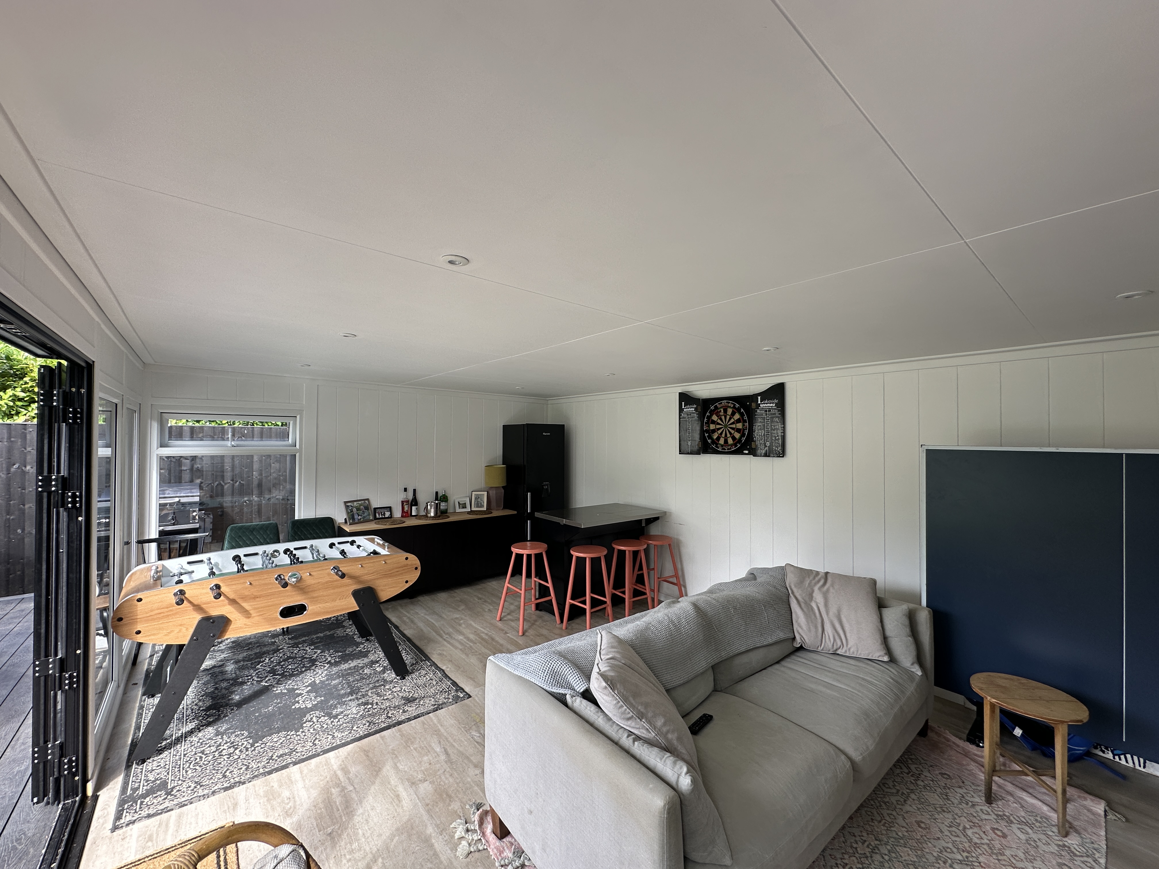 Family, games and entertainment garden room